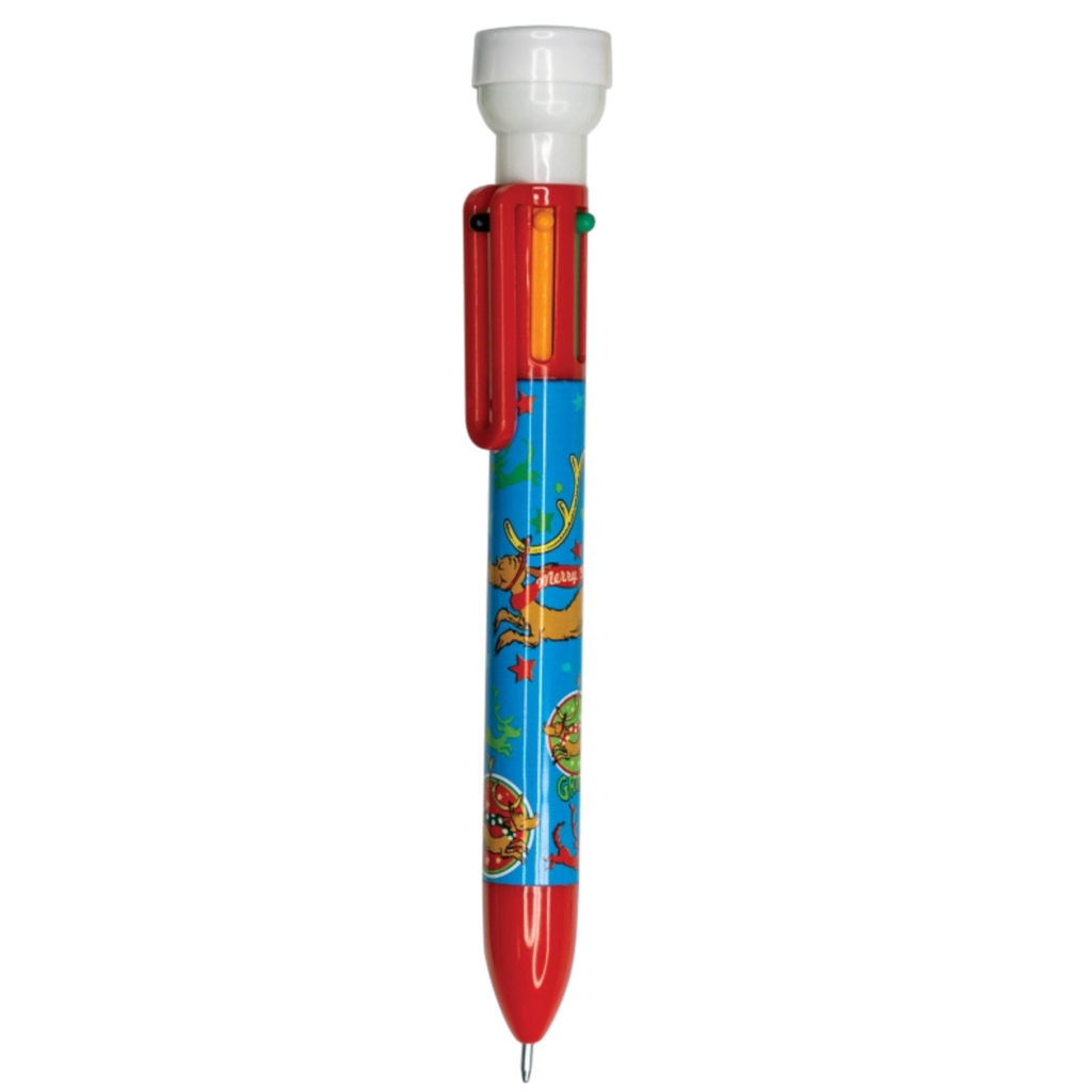 6 Color Pen With Stamper - Max