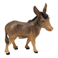 Wood Carved Donkey for Nativity - 10cm - Maple