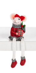 Santa's Little Helper Shelfsitter - Girl Mouse