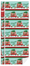 Kids Roll Wrap - 30" x 168" - Santa Bus