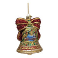 Bellissimo Glass Bell With Scenery Ornament