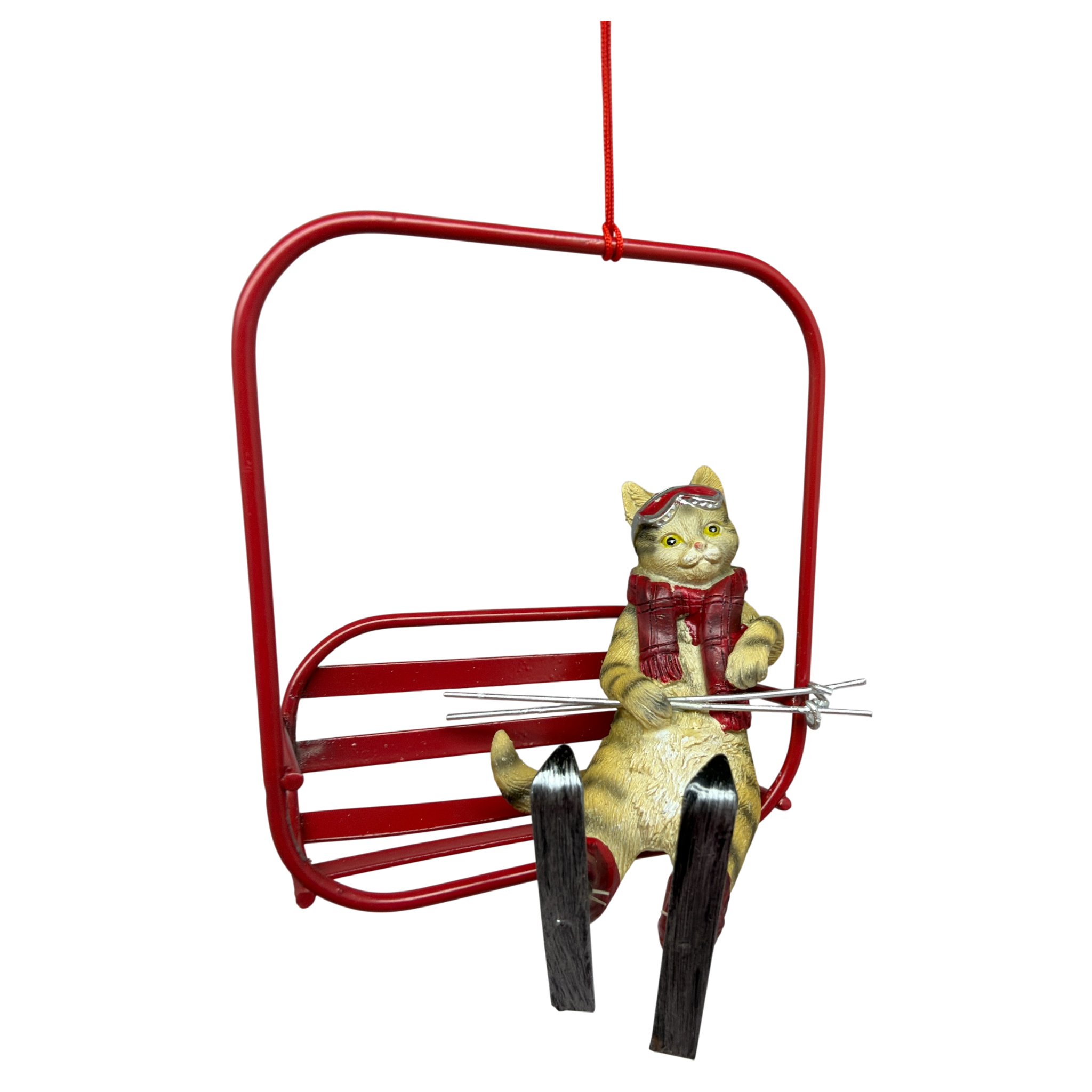 Cat Ski Lift Ornament