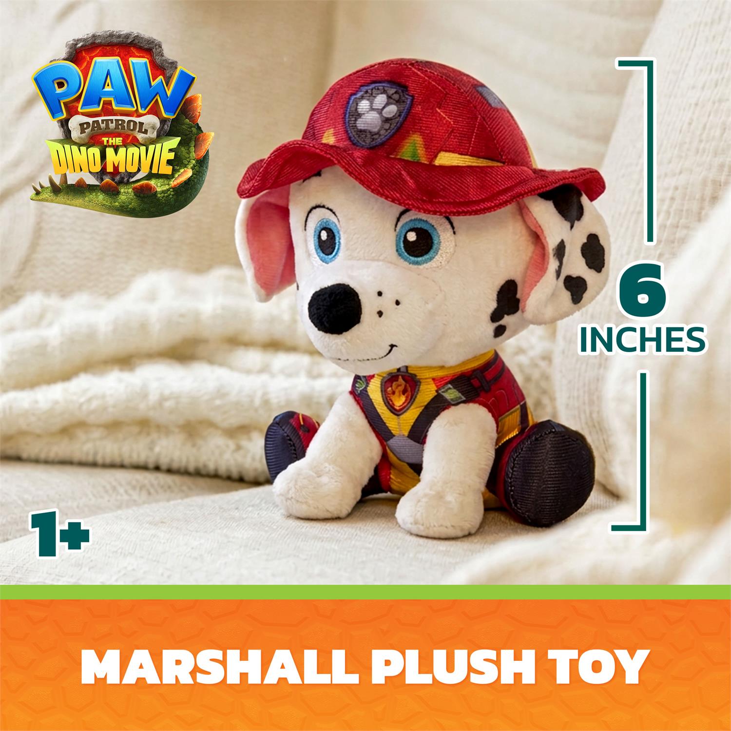 GUND PAW Patrol: The Dino Movie Marshall Plush (6-Inch)