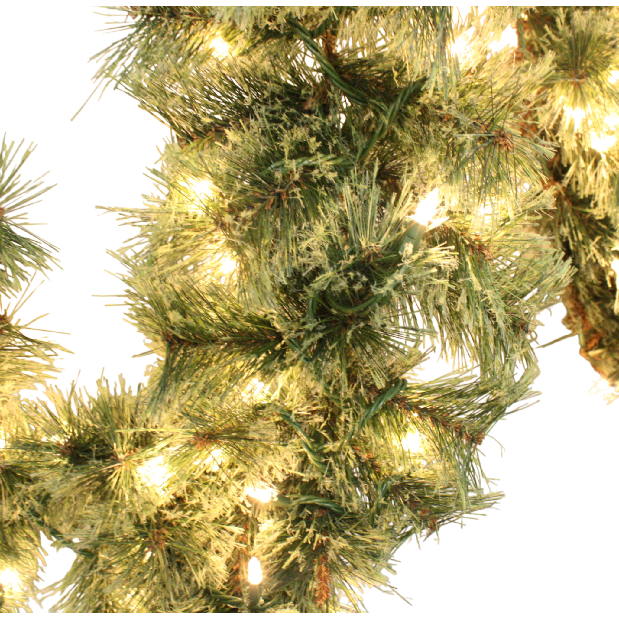 Ponderosa Pine Lighted Garland - 108 inches x 12 inches