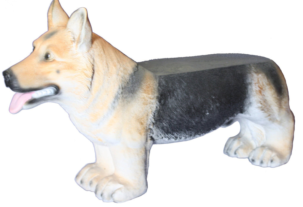 German Shepherd Garden Bench