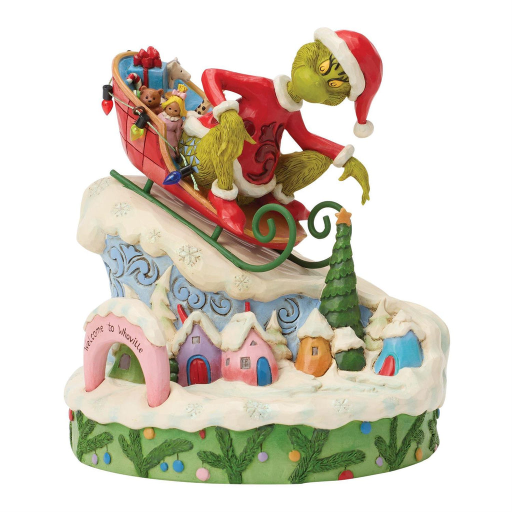 The Grinch's Triumphant Getaway: A Sled-Load of Mischief