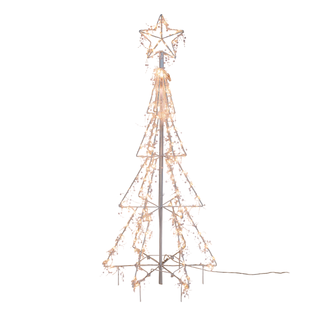 Lighted White Iron Tree - 48 inch