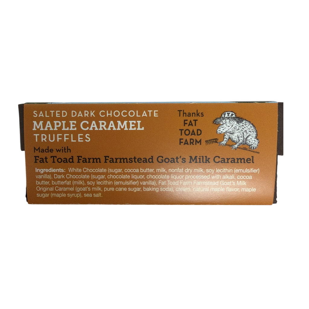 Salted Dark Chocolate Maple Caramel Truffles - 2 Piece