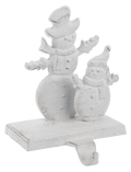 Snowman Stocking Holder  - White