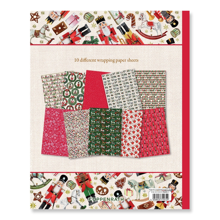 Nutcracker Christmas Wrapping Paper Book