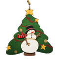 Cheerful Snowman Christmas Tree Ornament