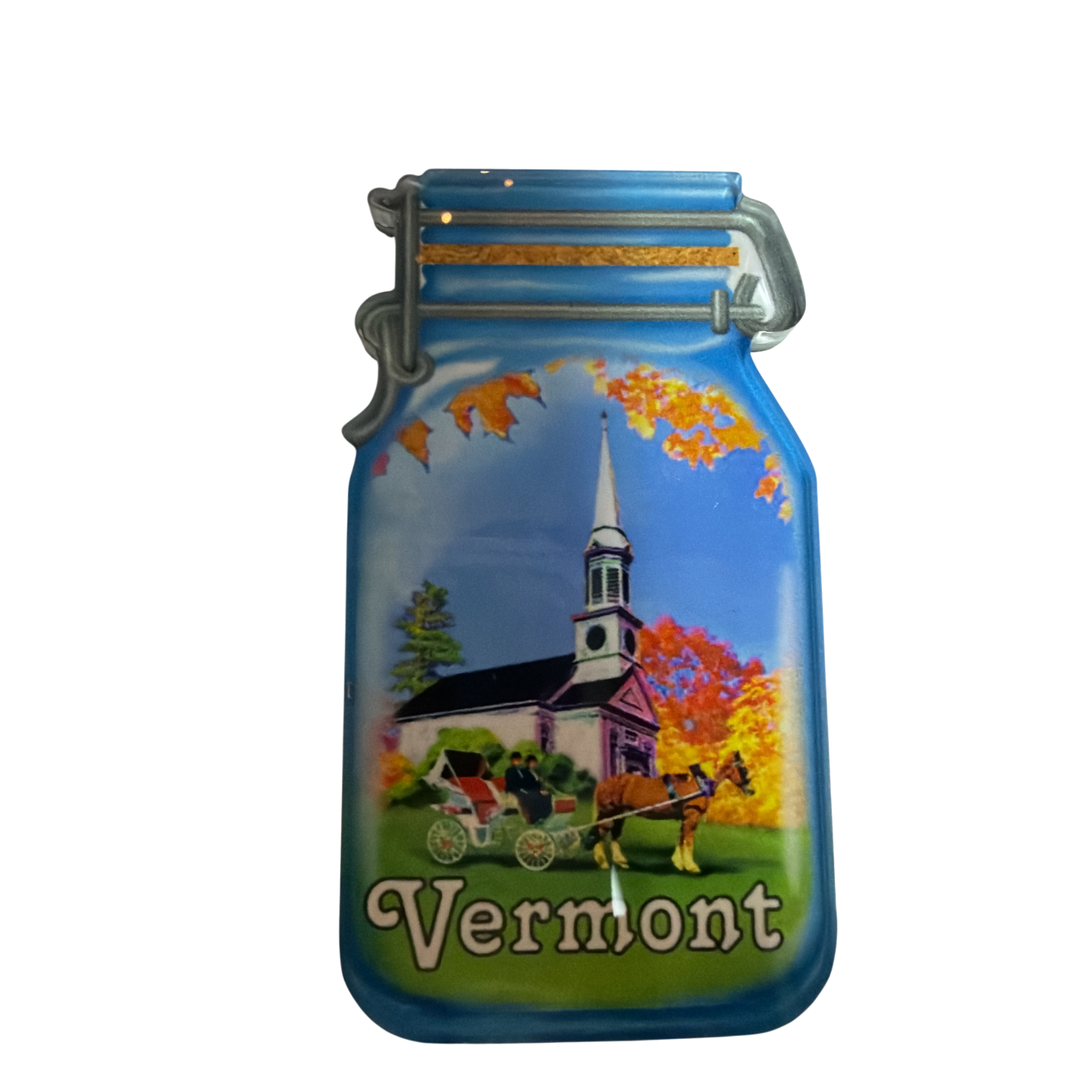 Vermont Jar / Church Acrylic Magnet