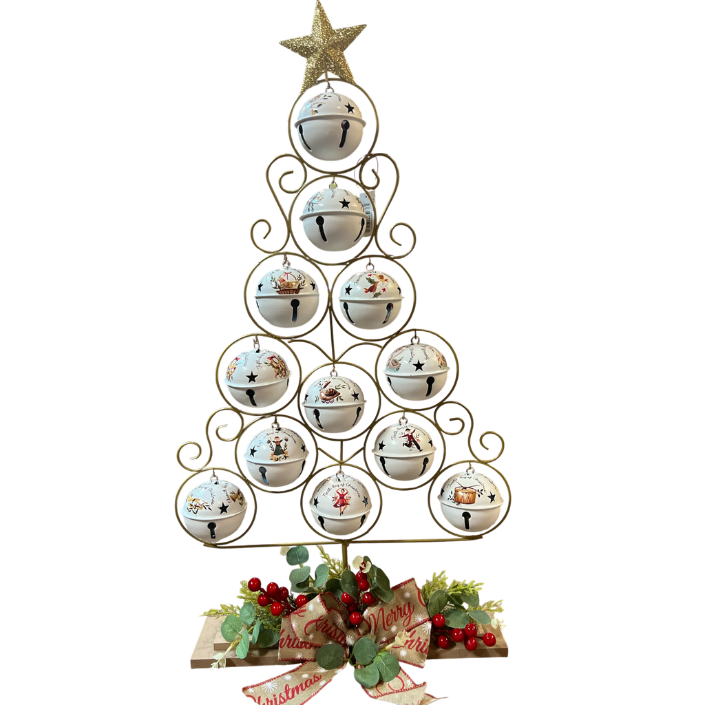 12 Days Of Christmas Tree With Bells
