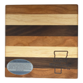 Vermont Artisan  Tri Color Routed Square Cutting Board