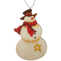 Dapper Snowman With Top Hat Ornament