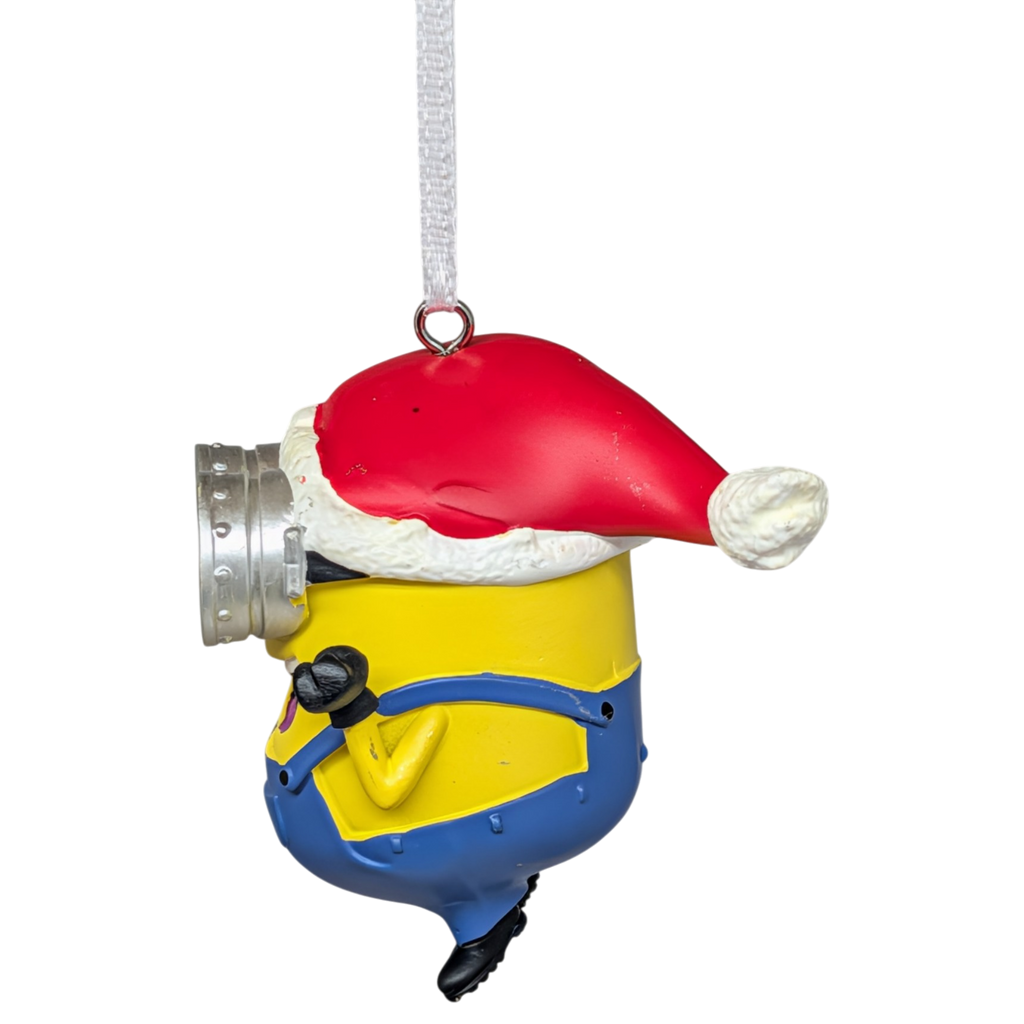 Minions Bob in a Santa Hat Ornament