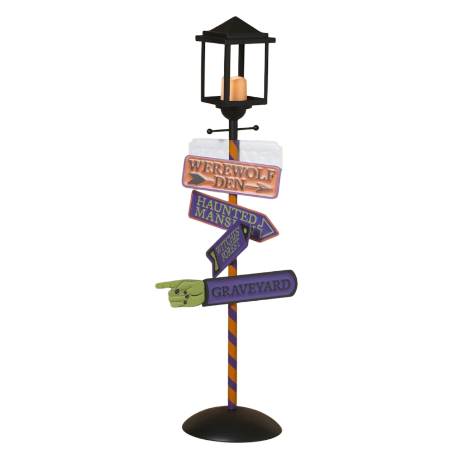 Halloween Street Lamp Sign Post