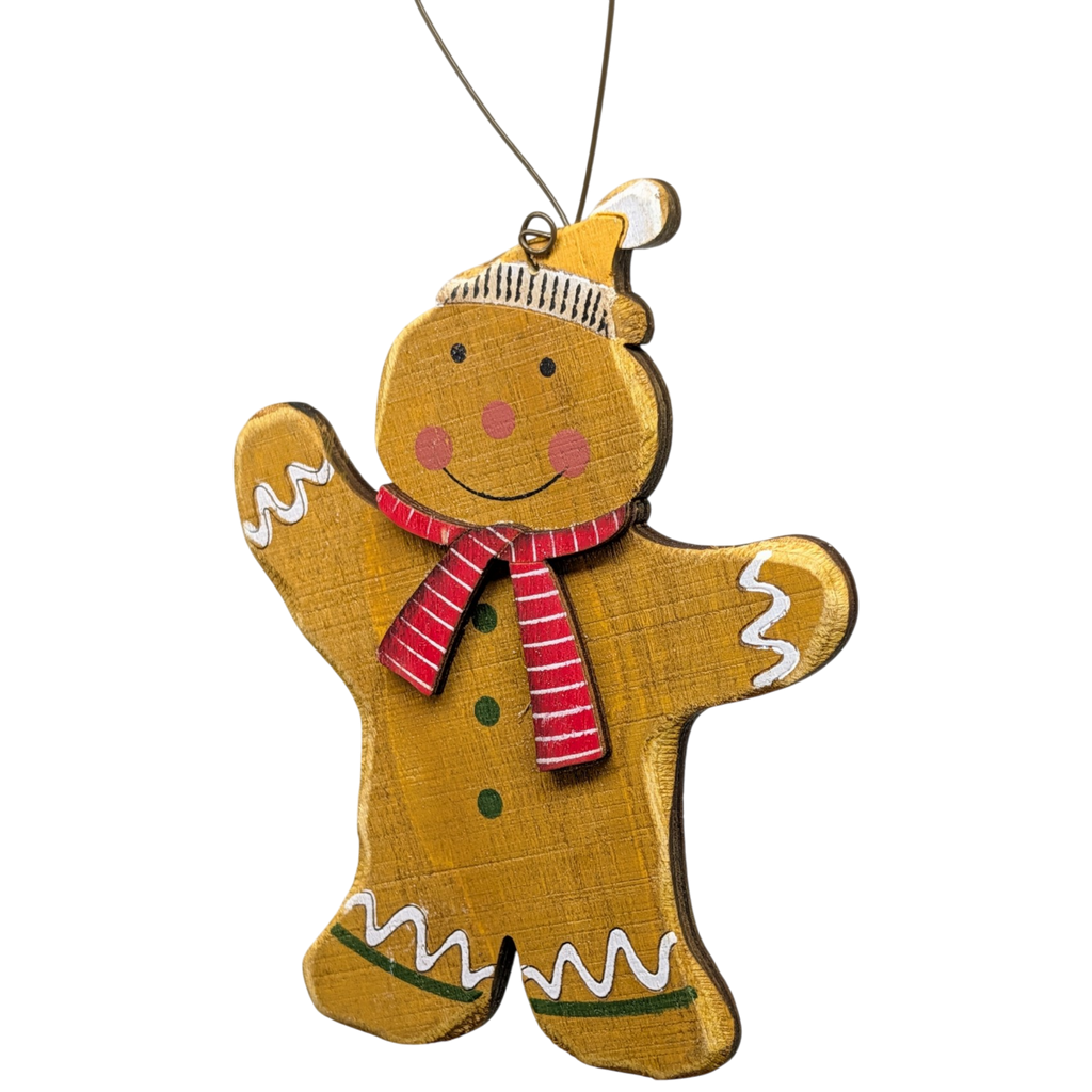Pepper's Joyful Dance: Hand-Painted Plywood Ornament