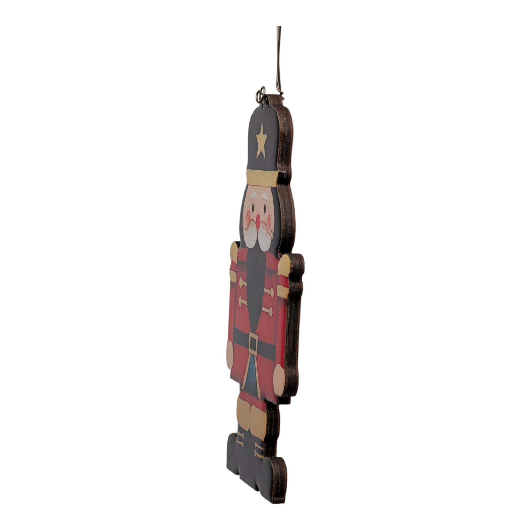 Dapper Nutcracker Santa Ornament