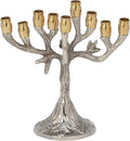 Silver Menorah - Tree Design