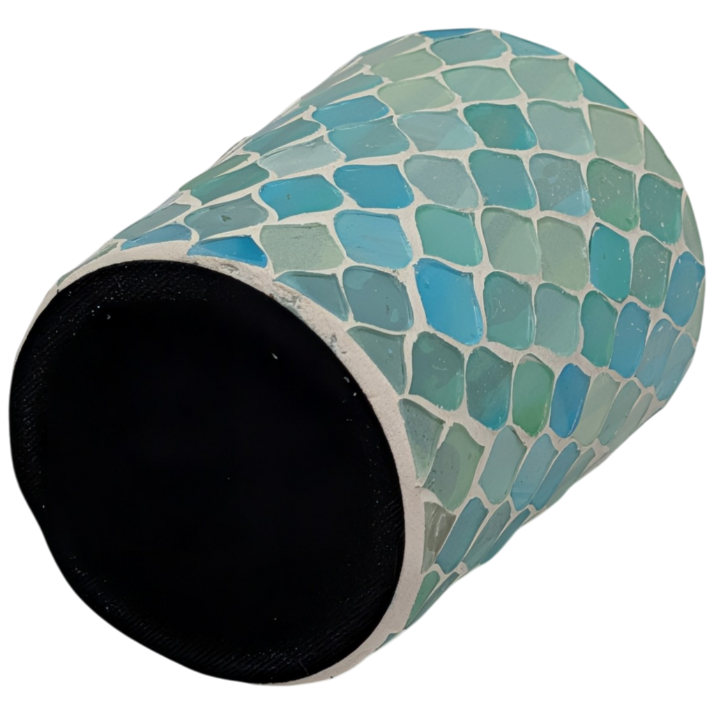 Luminescent Turquoise Gem: The Tiny Treasured Candleholder