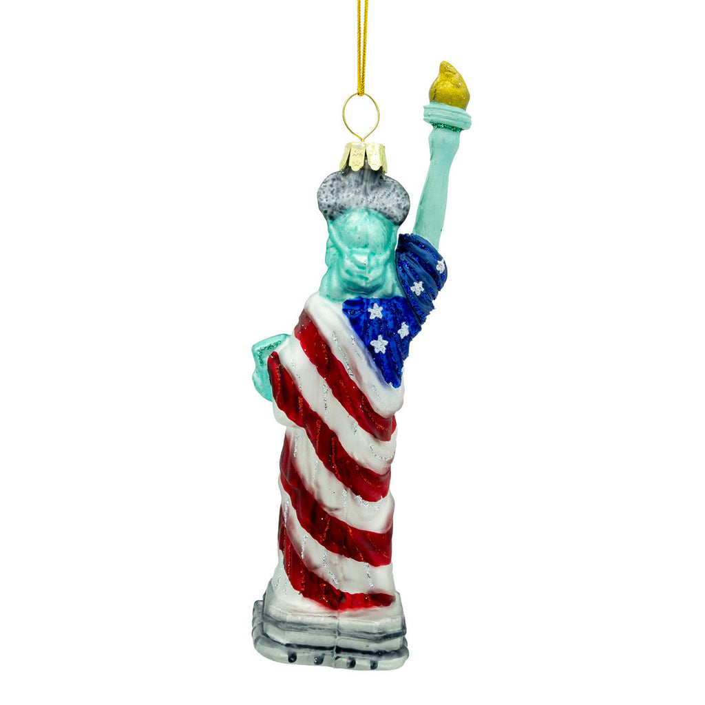 The America 250th Statue of Liberty Glass Ornament