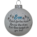 Christmas Keepsake Glass Ornament - Son - Reach for the Moon