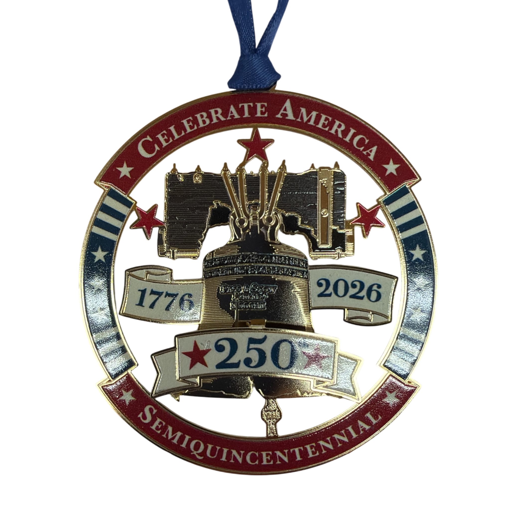 250 Years of Liberty Metal Ornament