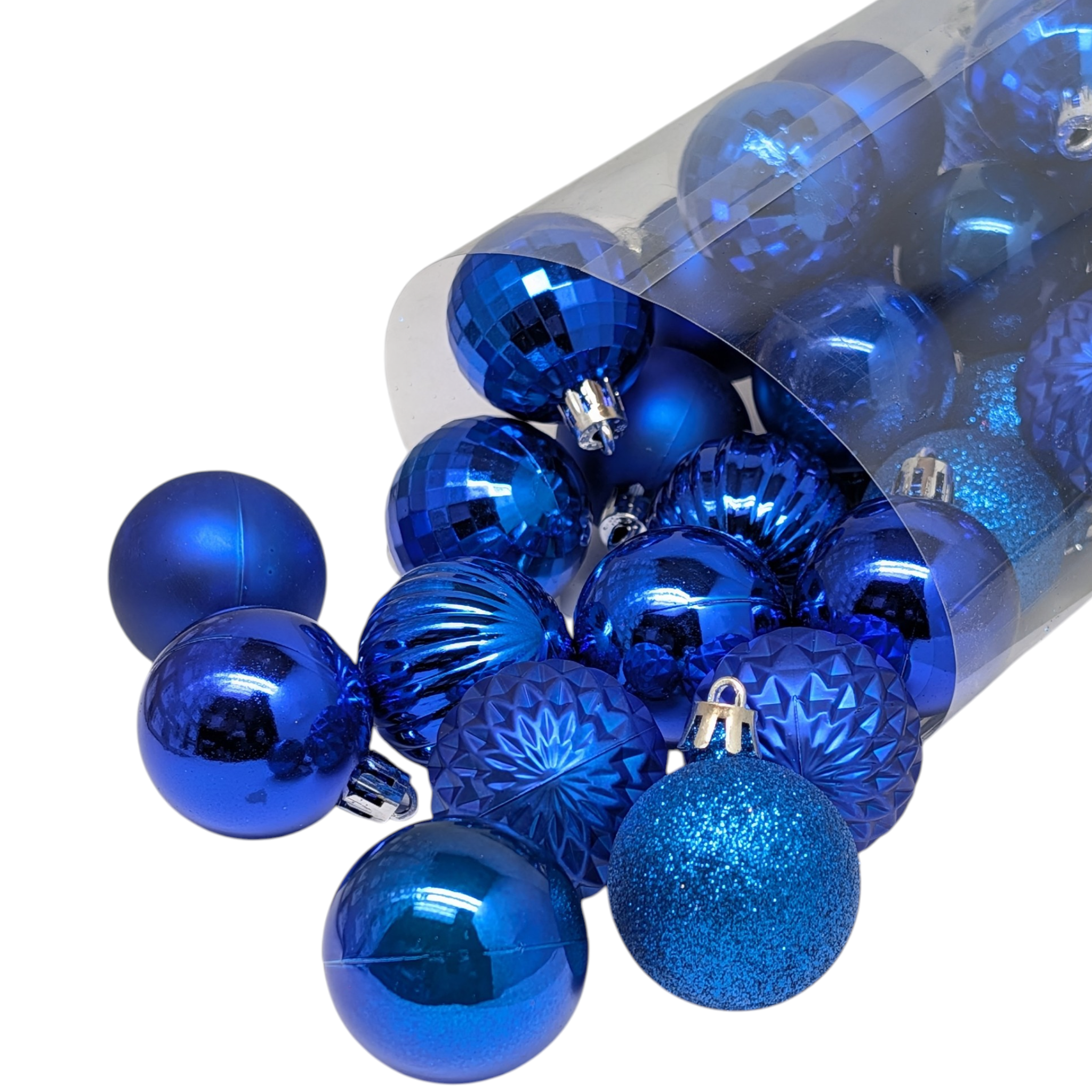 Ball Watch Shatterproof 40mm Ornaments - Set of 34 - Blue
