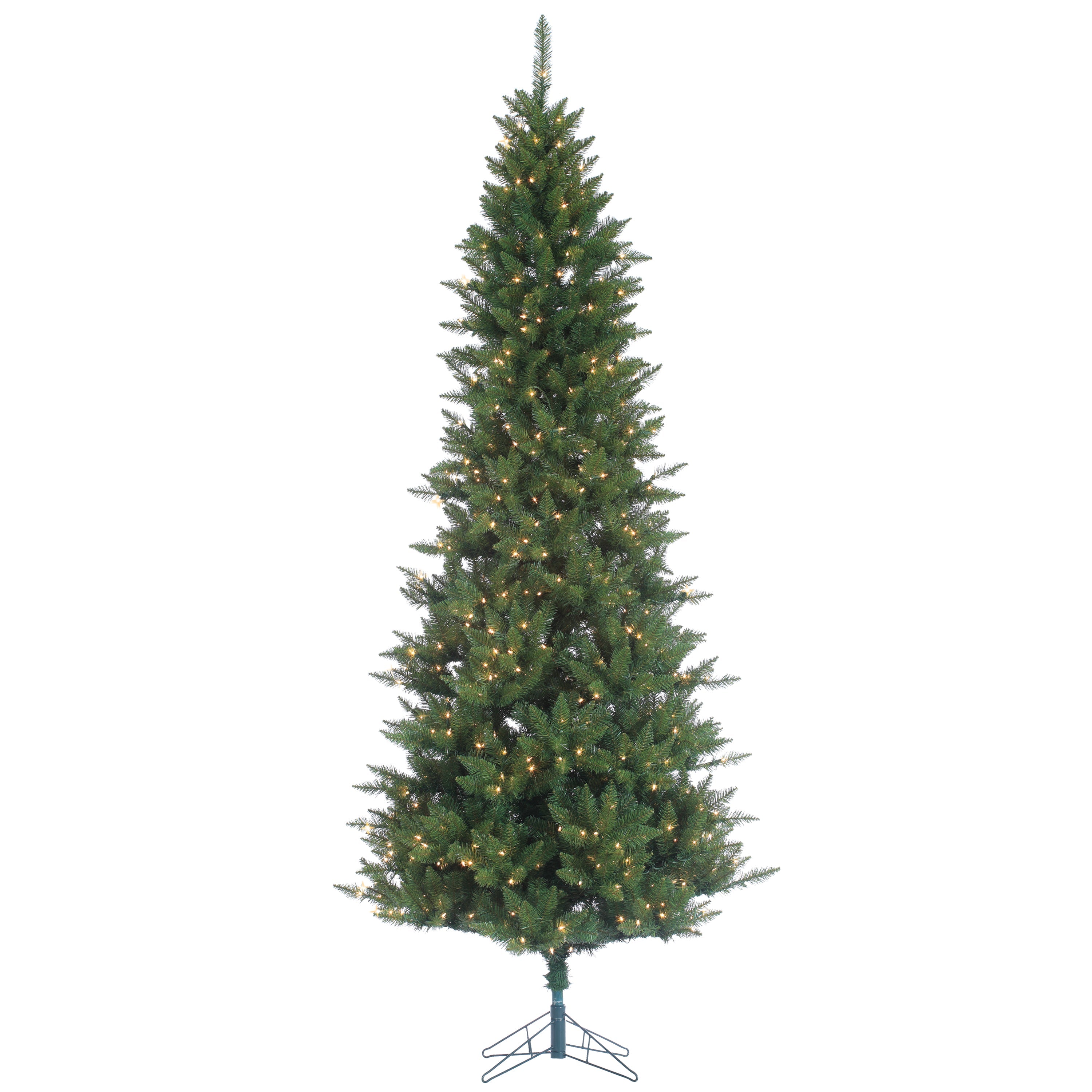 9 Foot Narrow Nordic Fir - Clear Lights