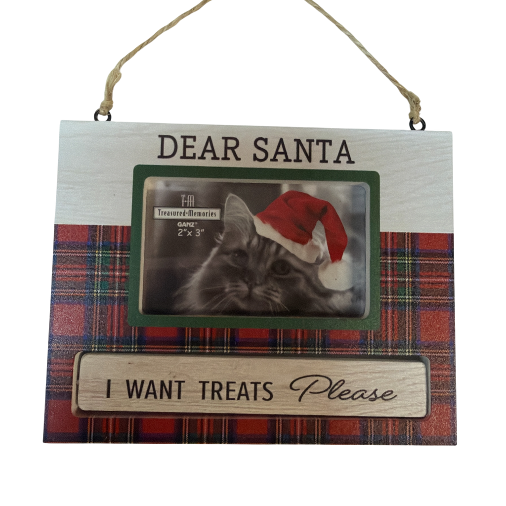 Pet Photo Frame Ornament - Dear Santa
