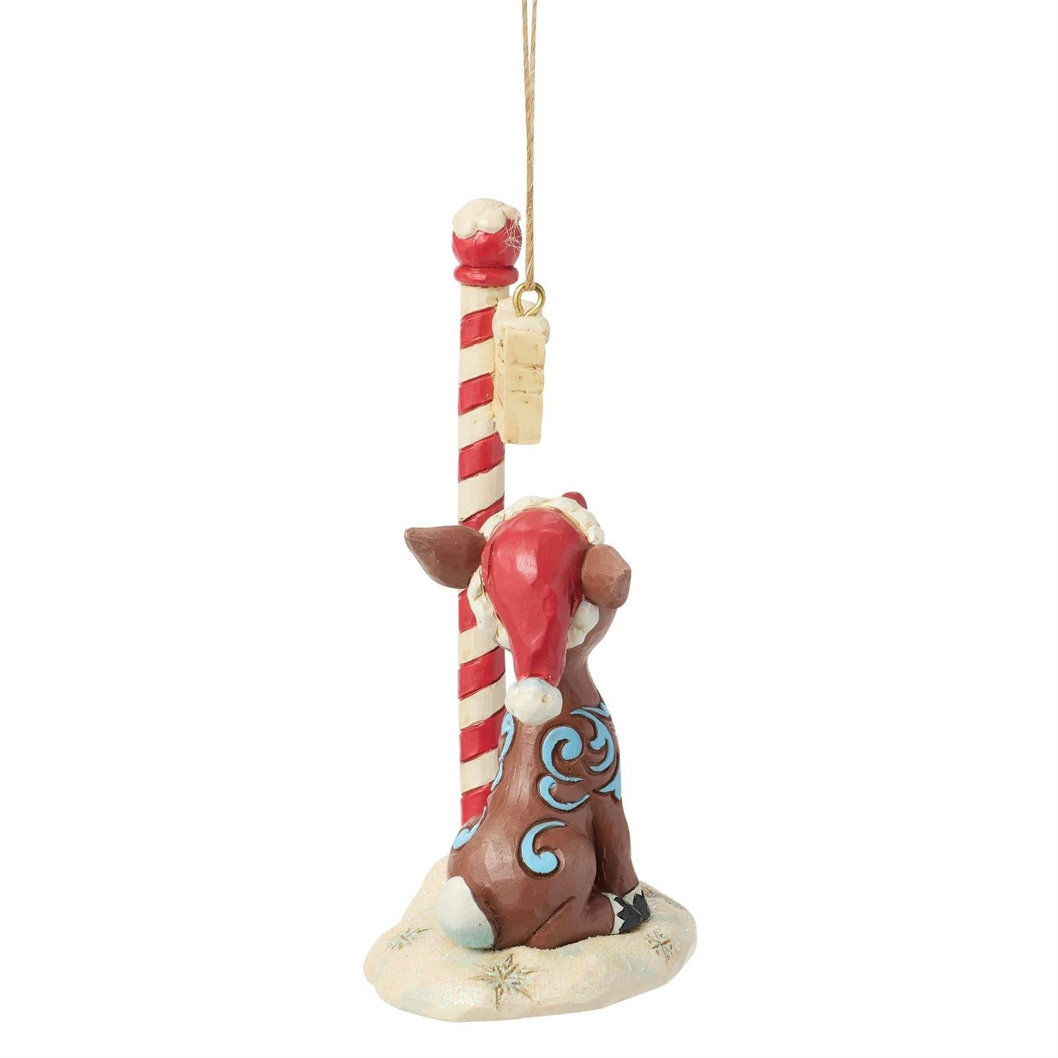 Rudolph by North Pole Sign Ornament