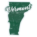 Large Flex Magnet - Vermont State Rustic Green