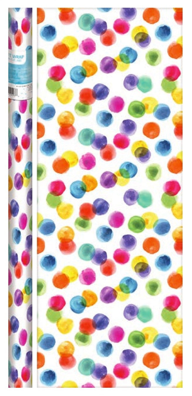 Watercolor Dots Gift Wrap