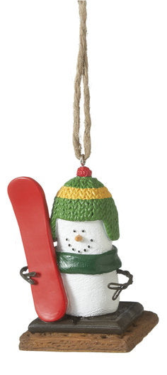 S'mores Winter Sport Ornament - Snowboarding