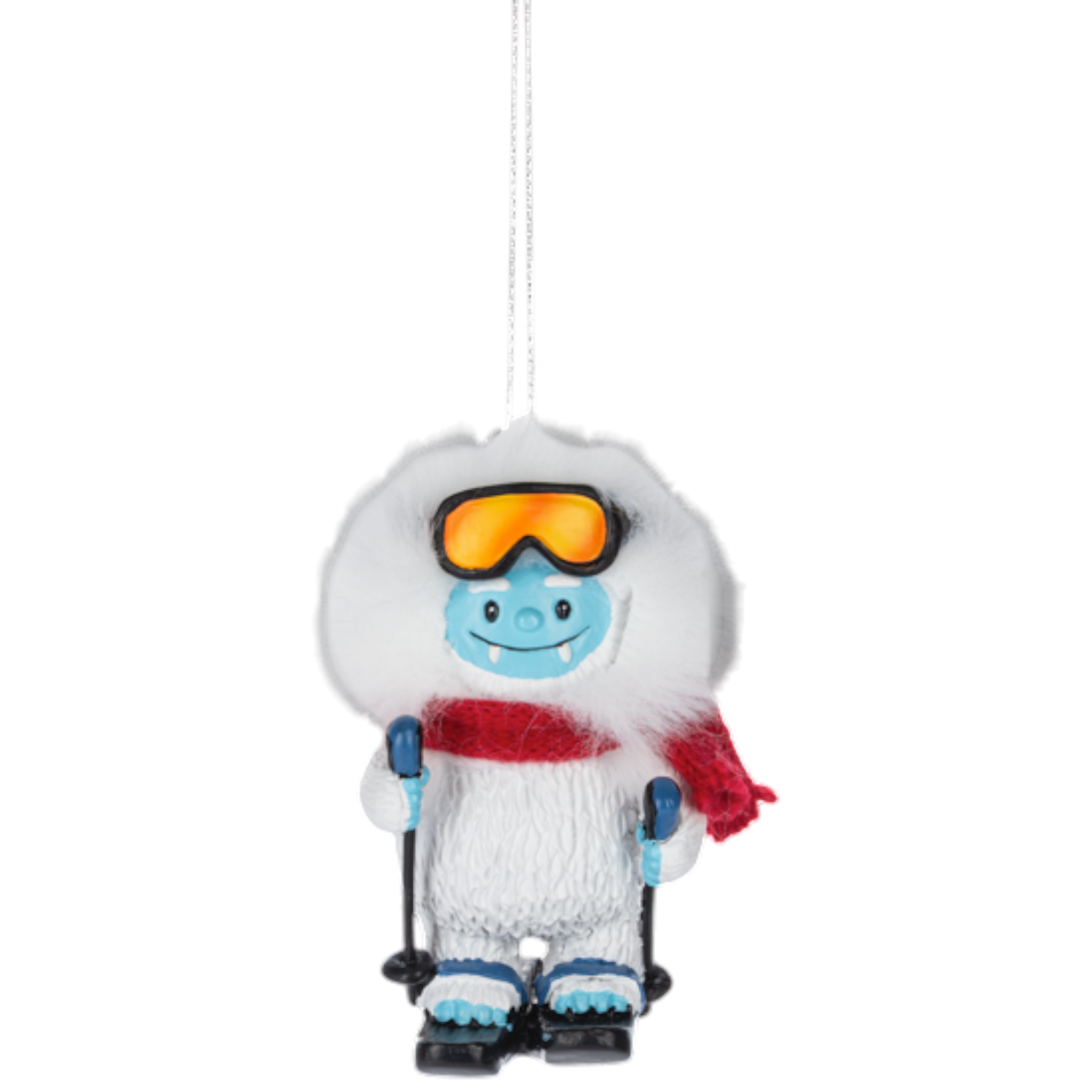 Yeti Skier: A Legendary Mountain Adventurer Ornament