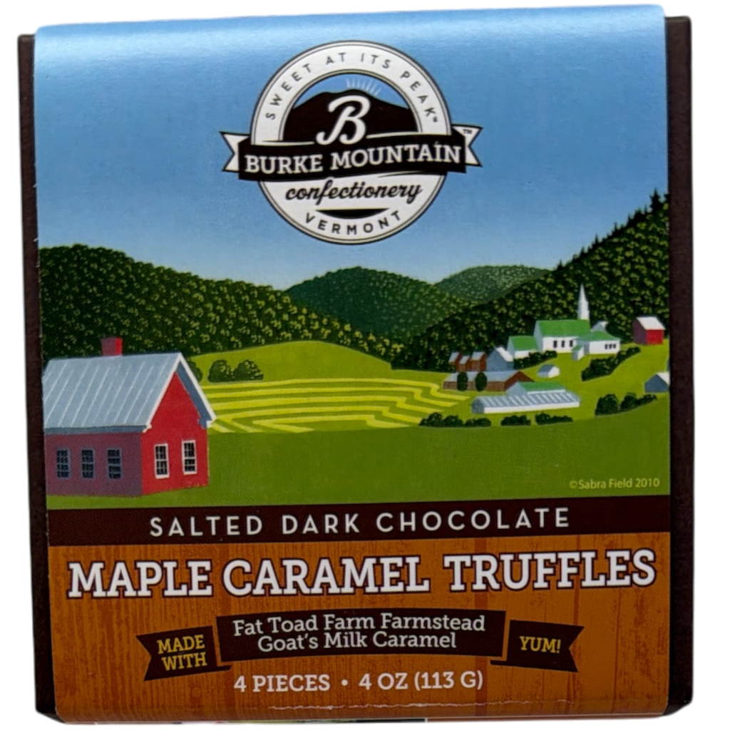 Salted Dark Chocolate Maple Caramel Truffles