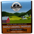 Salted Dark Chocolate Maple Caramel Truffles