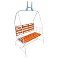 Metal Outdoor Gondola Bench - 6 Feet Tall