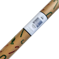 Kraft Foil Roll Wrap - 30" x 96" - Candy Cane Classic