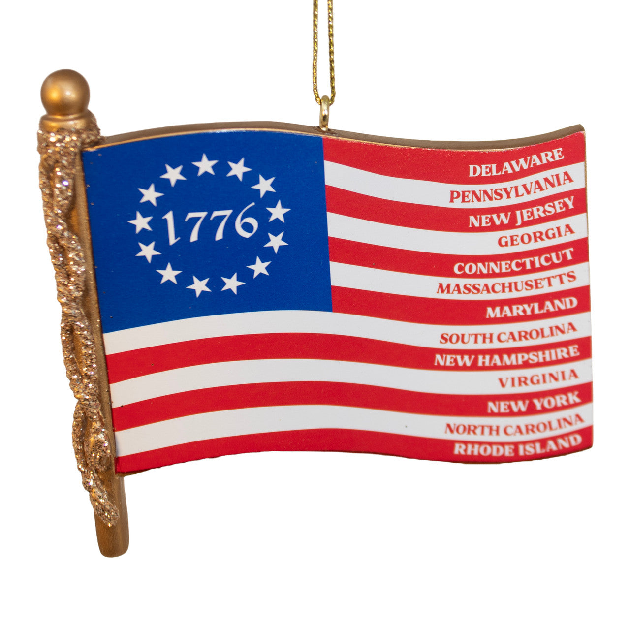 Thirteen Stars - One Dream: The 1776 Colonies Flag Ornament