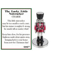 Lucky Little Nutcracker Charm - Red