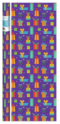 Presents on Purple Gift Wrap