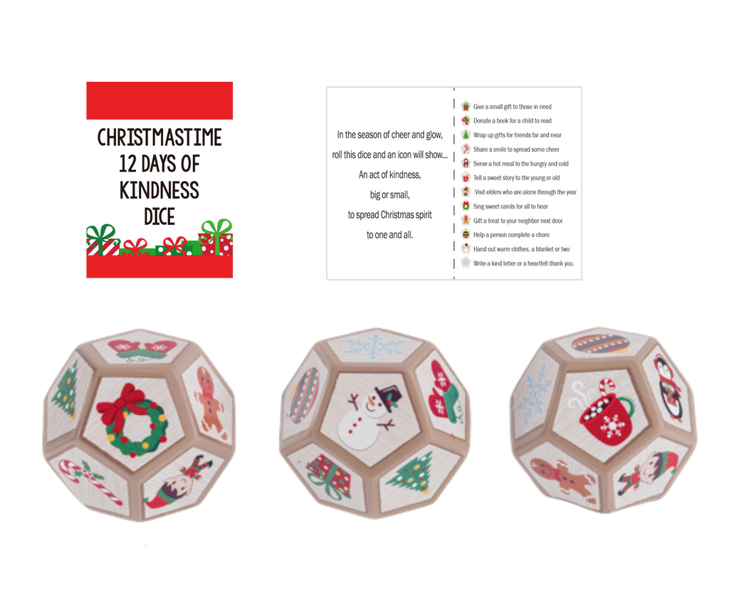 Christmas Time 12 Days of Kindness Dice