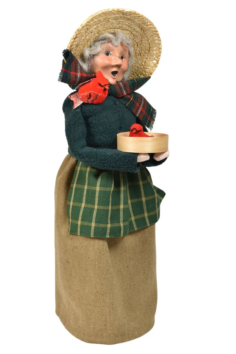 Cardinal Mrs Claus Caroler by Byers' Choice