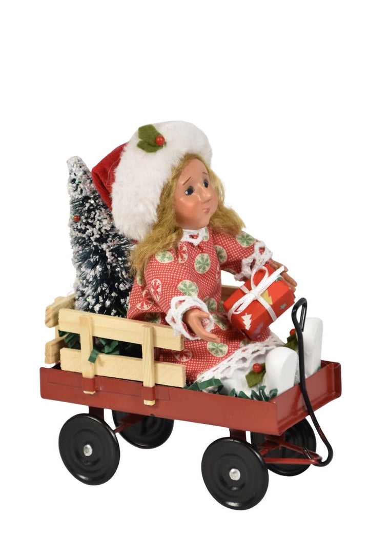 Toddler in Wagon