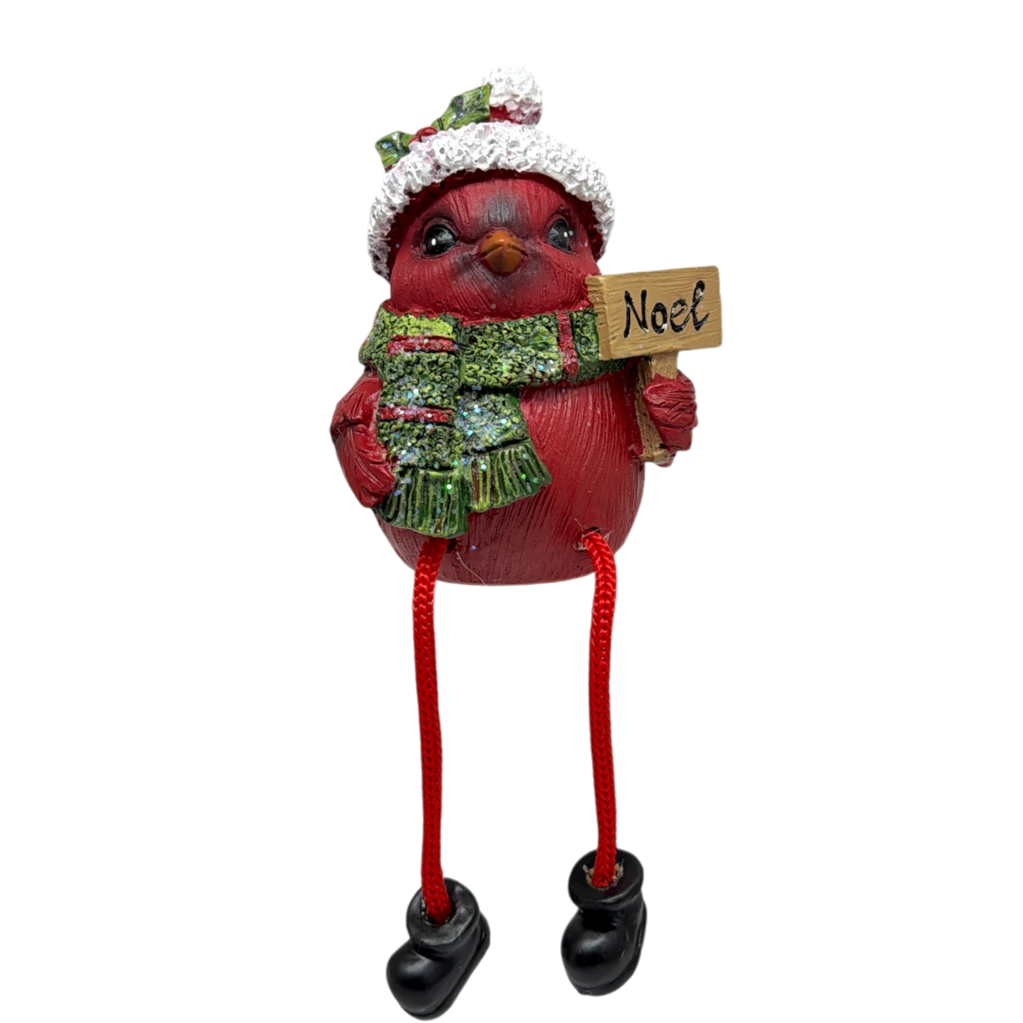 Cardinal Shelfsitters with Dangle Legs - Sign