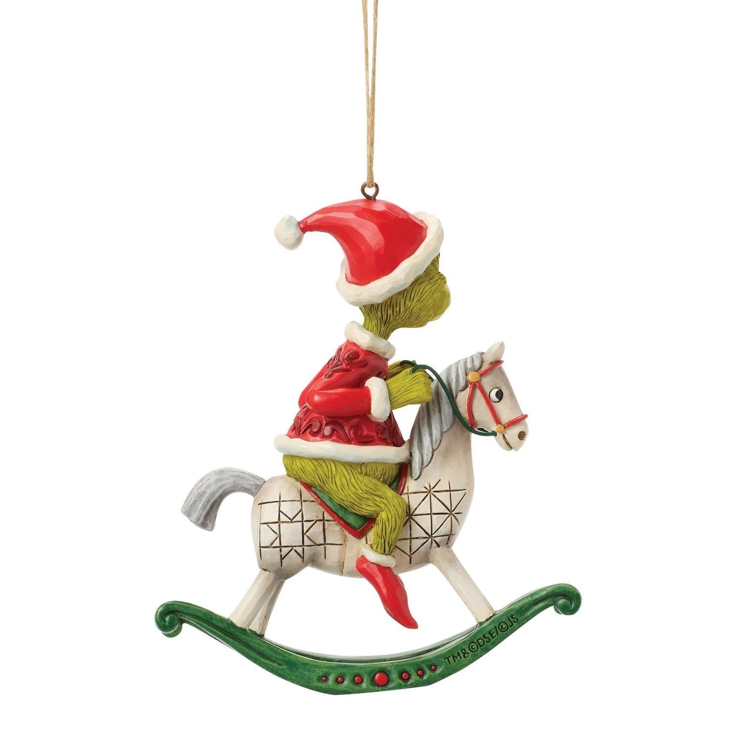 Grinch on Rocking Horse Ornament