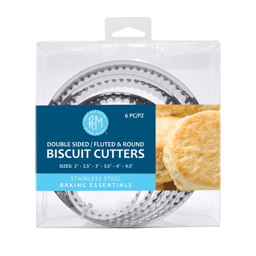 Double Sided Biscuit Cutter Stainless Steel 6 Piece Set