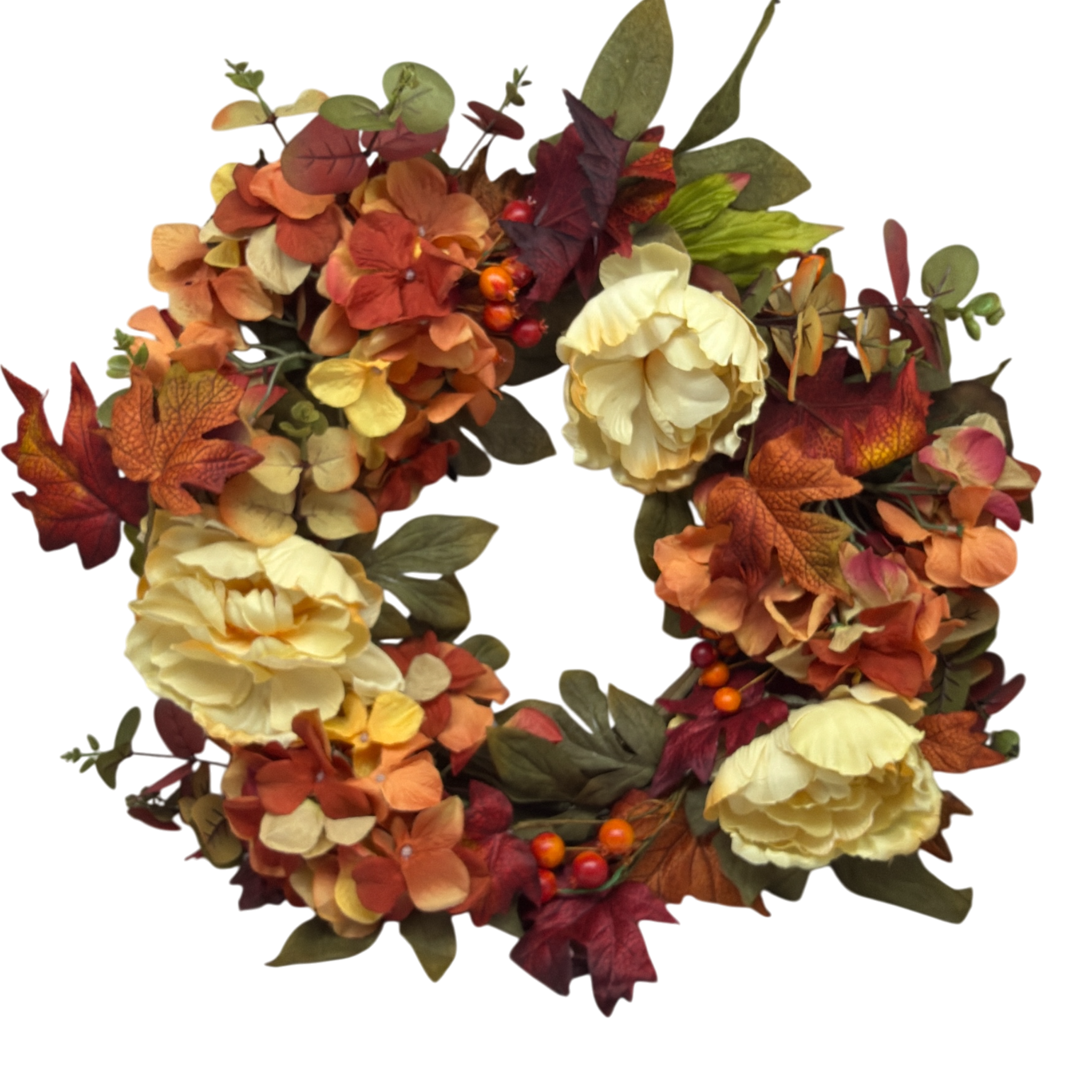Floral Harvest Autumn Wreath - 18 Inch